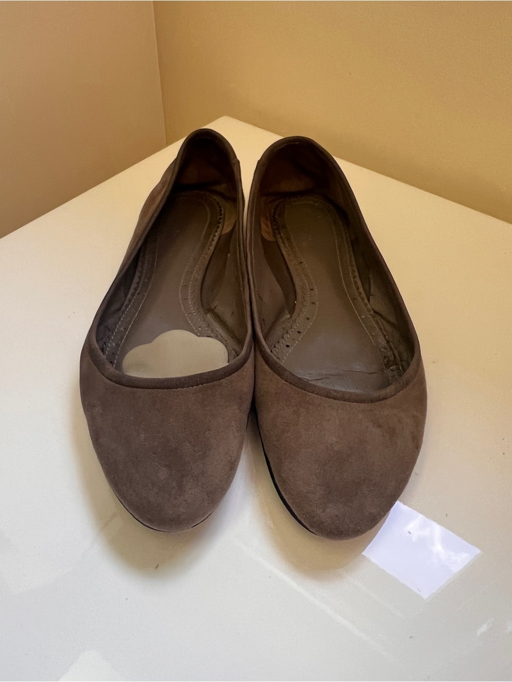 Women's Brown Suede Ballet Flats